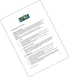 Afbeelding van de voorpagina van de gedragscode van de LVSC.
